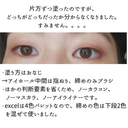 スキニーリッチシャドウ/excel/アイシャドウパレットを使ったクチコミ(4枚目)