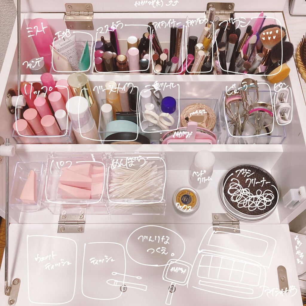 コスメ収納/DAISO/その他化粧小物を使ったクチコミ(3枚目)