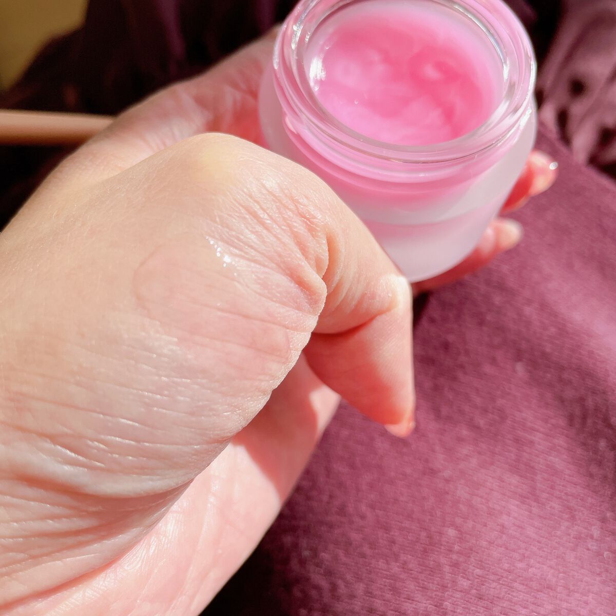 ユニコーングッドナイトリップマスク カカドゥプラム/SELF BEAUTY/リップマスクを使ったクチコミ（3枚目）