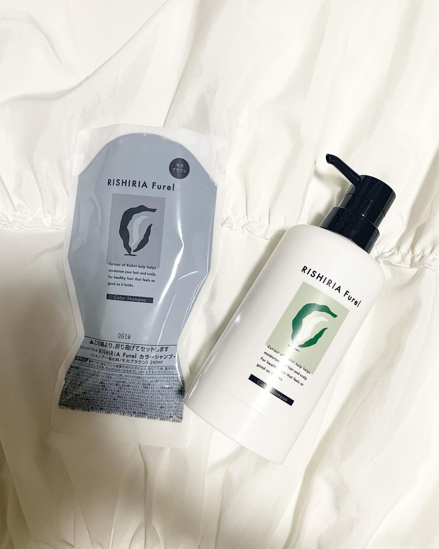 カラーシャンプー モカブラウン/RISHIRIA Furel/市販シャンプーを使ったクチコミ（1枚目）