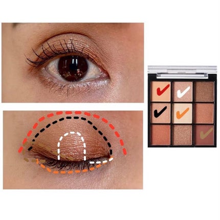 UR GLAM BLOOMING EYE COLOR PALETTE/U R GLAM/アイシャドウパレットを使ったクチコミ(5枚目)