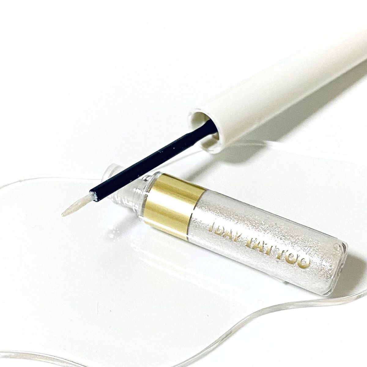 グリマーリキッド 01 スノークリスタル/K-パレット/グリッターを使ったクチコミ（3枚目）