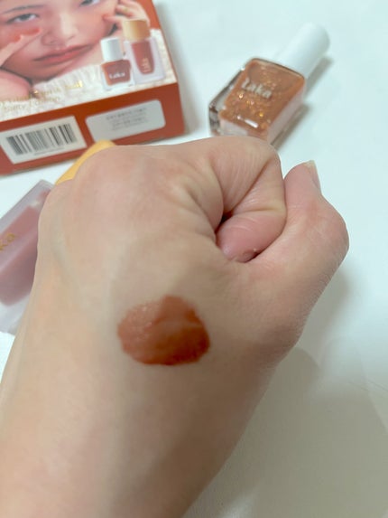 Fruity Glam Tint&Nail Salty Edition/Laka/リップグロスを使ったクチコミ(3枚目)