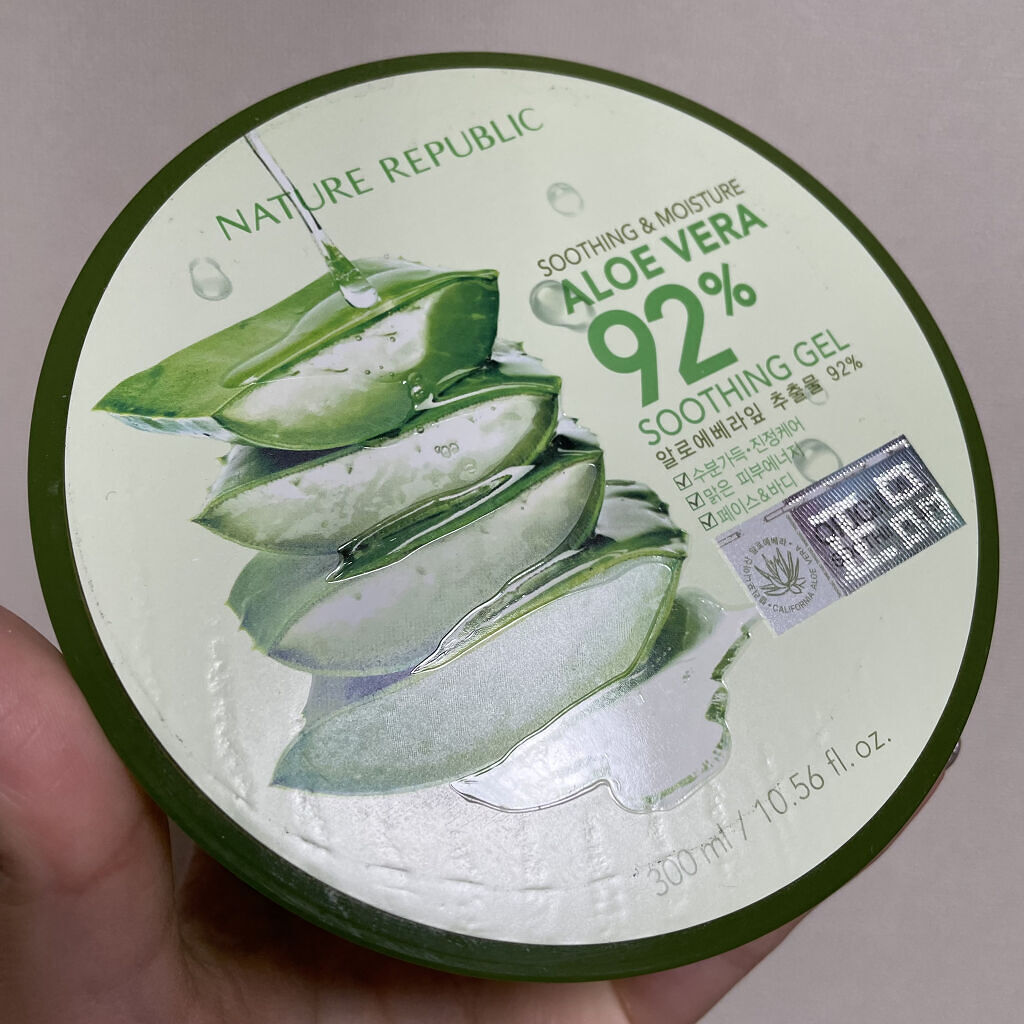 マイルド＆モイスチャーアロエジェル/ネイチャーリパブリック/ボディローションを使ったクチコミ（1枚目）