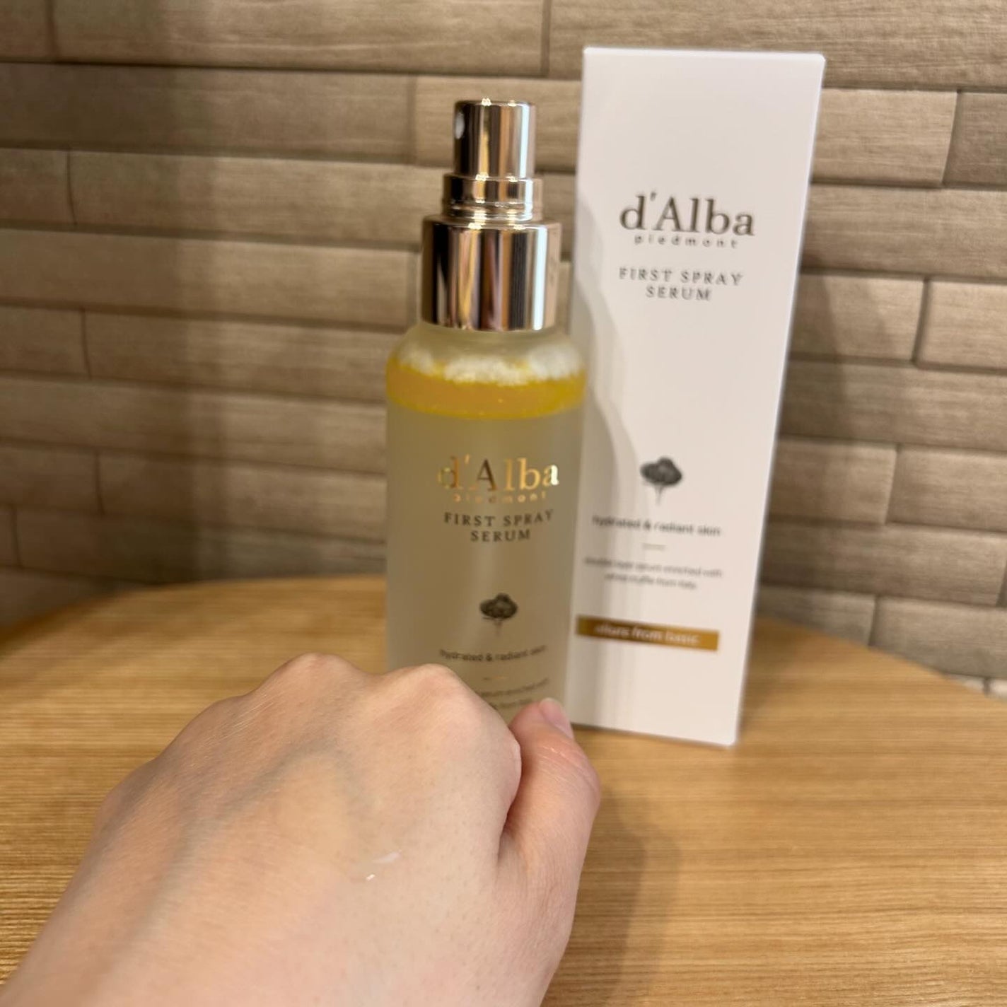 ダルバ ホワイトトリュフファーストスプレーセラム/ダルバ/ミスト状化粧水を使ったクチコミ(4枚目)