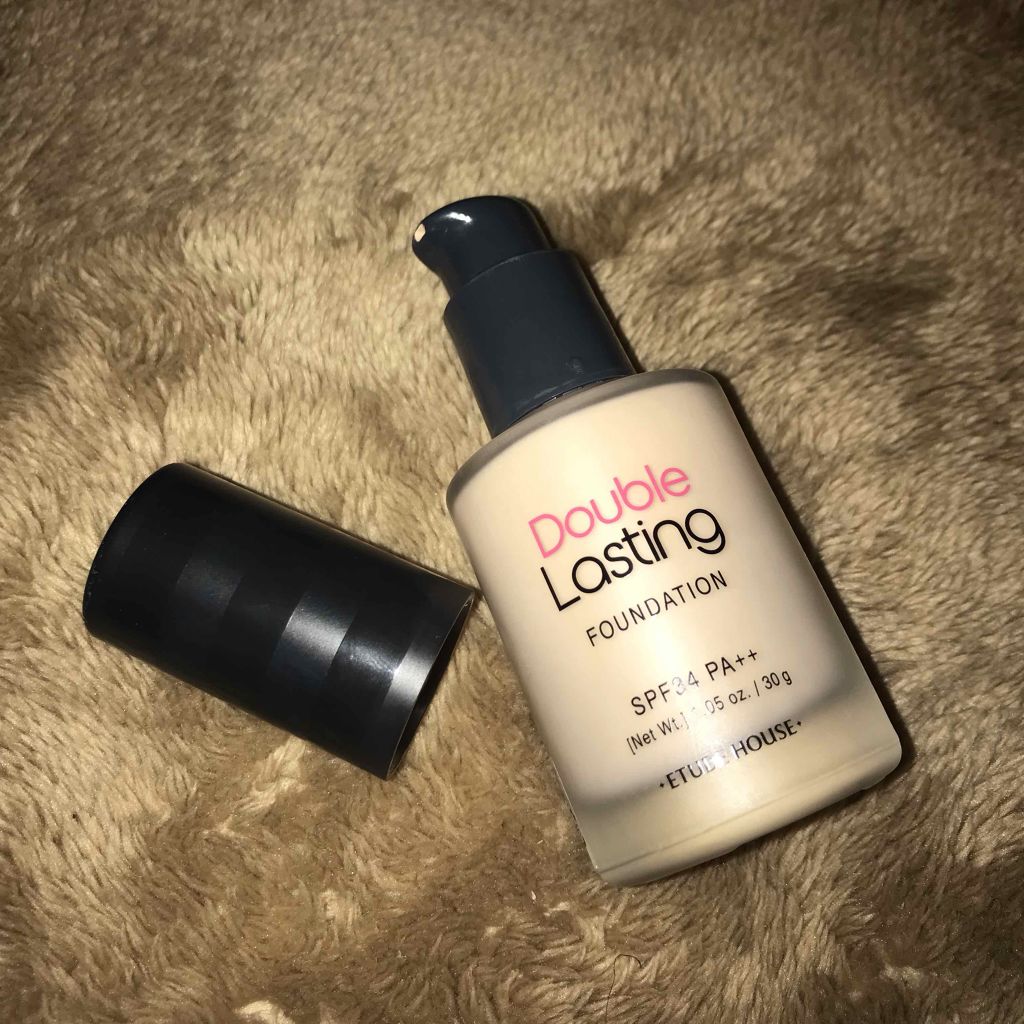 ダブルラスティング ファンデーション ニュートラルバニラ/ETUDE/リキッドファンデーションを使ったクチコミ（2枚目）