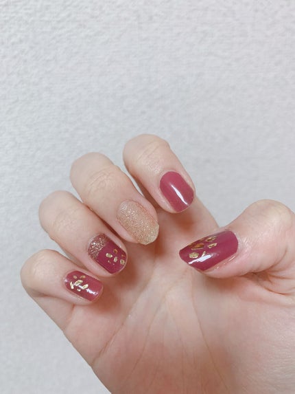 ジェル風ネイルシール/キャンドゥ/ネイルシールを使ったクチコミ(2枚目)