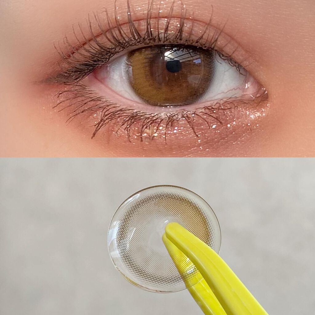 ダリアブラウンマンスリー (DAHLIA BROWN monthly)/OLOLA/１ヶ月（１MONTH）カラコンを使ったクチコミ（3枚目）