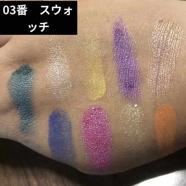 UR GLAM　BLOOMING EYE COLOR PALETTE/U R GLAM/パウダーアイシャドウを使ったクチコミ（2枚目）