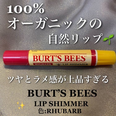 リップシマー/BURT'S BEES/リップグロスを使ったクチコミ（1枚目）