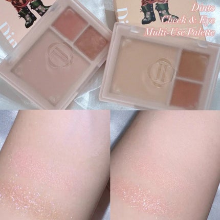 (ルシャブートコレクション)チーク&アイ マルチユーズ パレット 763 Coral Chat/Dinto/パウダーチークを使ったクチコミ(1枚目)