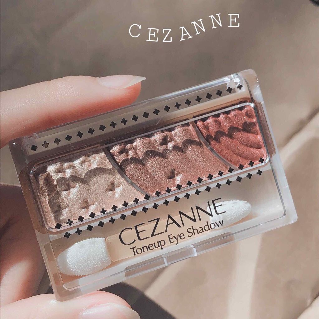 トーンアップアイシャドウ/CEZANNE/アイシャドウパレットを使ったクチコミ（1枚目）