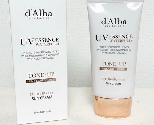 ウォータフルトーンアップサンクリーム/ダルバ/日焼け止めクリームを使ったクチコミ(1枚目)