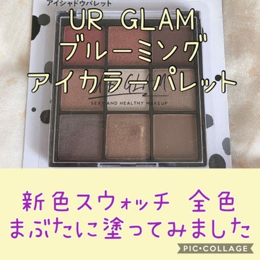 UR GLAM　BLOOMING EYE COLOR PALETTE/U R GLAM/アイシャドウパレットを使ったクチコミ（1枚目）