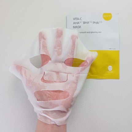 ビュースタ デュアルフォーミュラ ビタC×AHA BHA PHA マスク/BEAUSTA/シートマスク・パックを使ったクチコミ(2枚目)