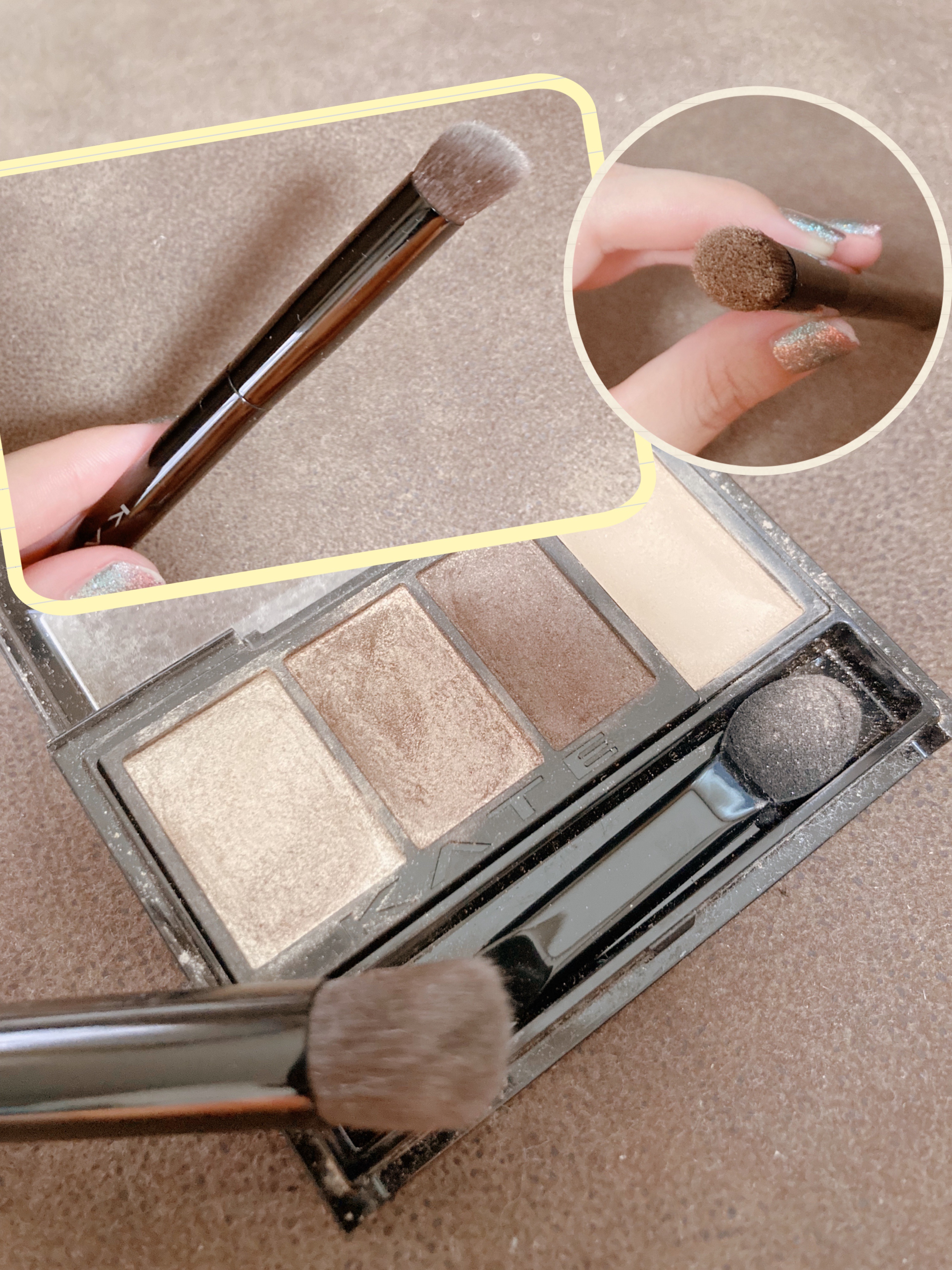 アイシャドウブラシ/KATE/メイクブラシを使ったクチコミ（2枚目）