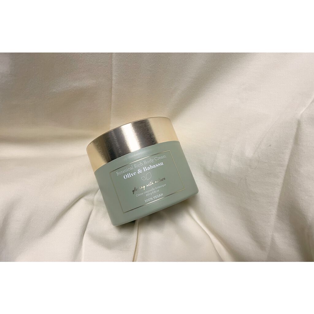 オリーブ&ババス ボタニカル リッチボディクリーム/Laline/ボディクリームを使ったクチコミ(1枚目)