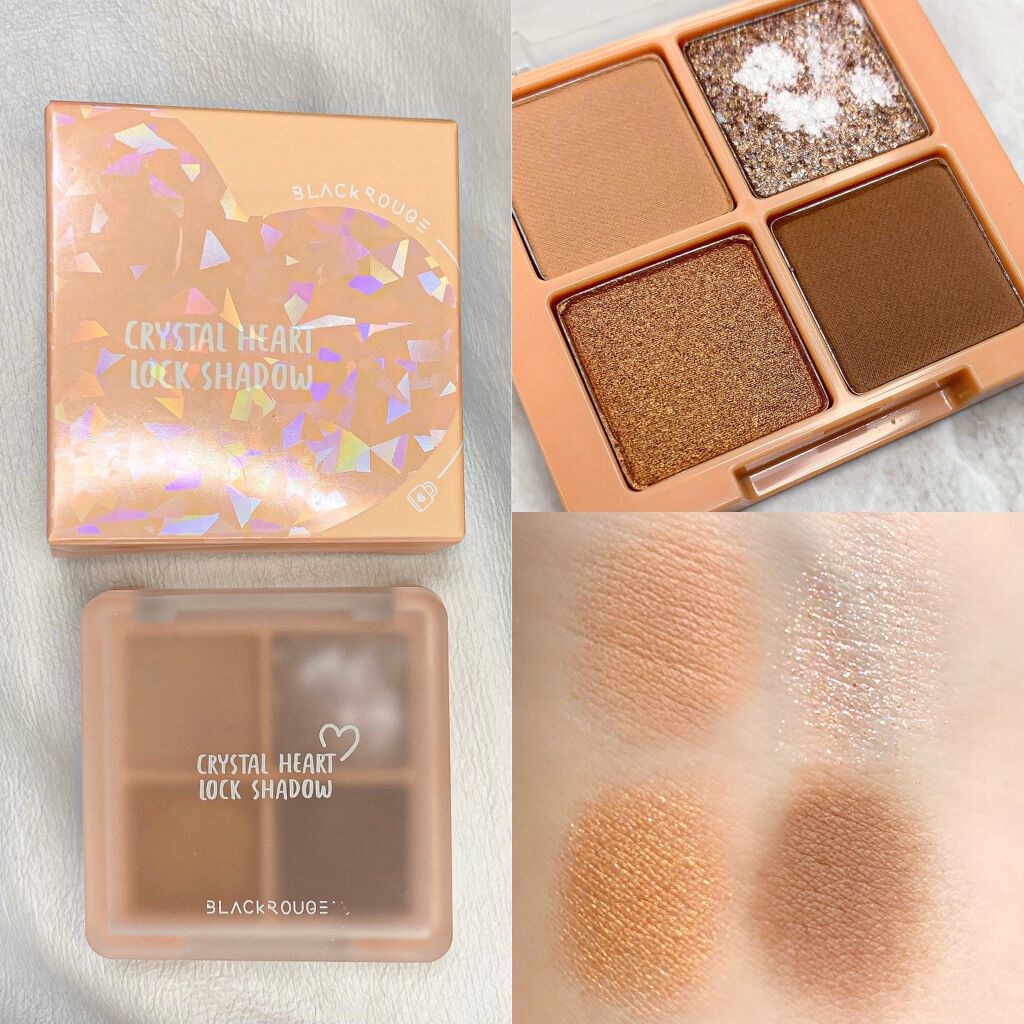 クリスタルハートロックシャドウ/BLACK ROUGE/アイシャドウパレットを使ったクチコミ（3枚目）