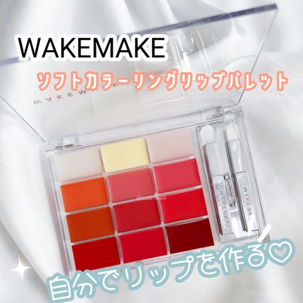 ソフトカラーリングリップパレット/wakemake/口紅を使ったクチコミ(1枚目)