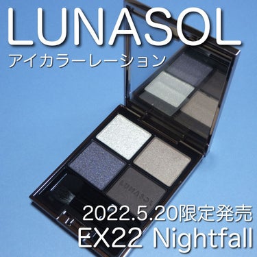 アイカラーレーション EX22 Nightfall（限定発売）/LUNASOL/アイシャドウパレットを使ったクチコミ（1枚目）