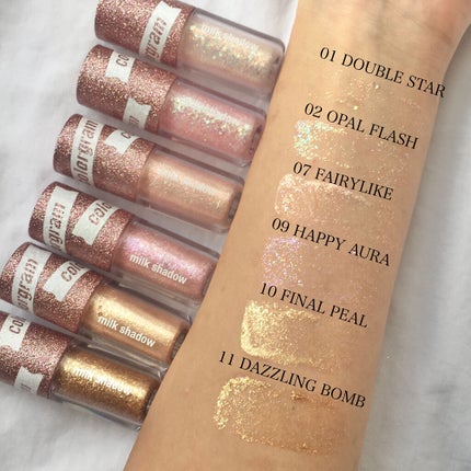 Colorgram ミルクブリングシャドウのクチコミ「【Colorgram ミルクブリンシャドウ 6色レビュー】
お値段➡️1350円
女.....」(2枚目)