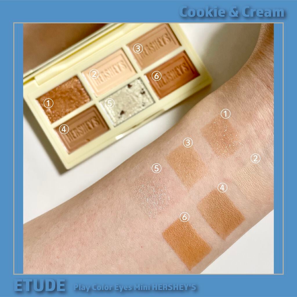ハーシー プレイカラーアイズミニ/ETUDE/アイシャドウパレットを使ったクチコミ(3枚目)