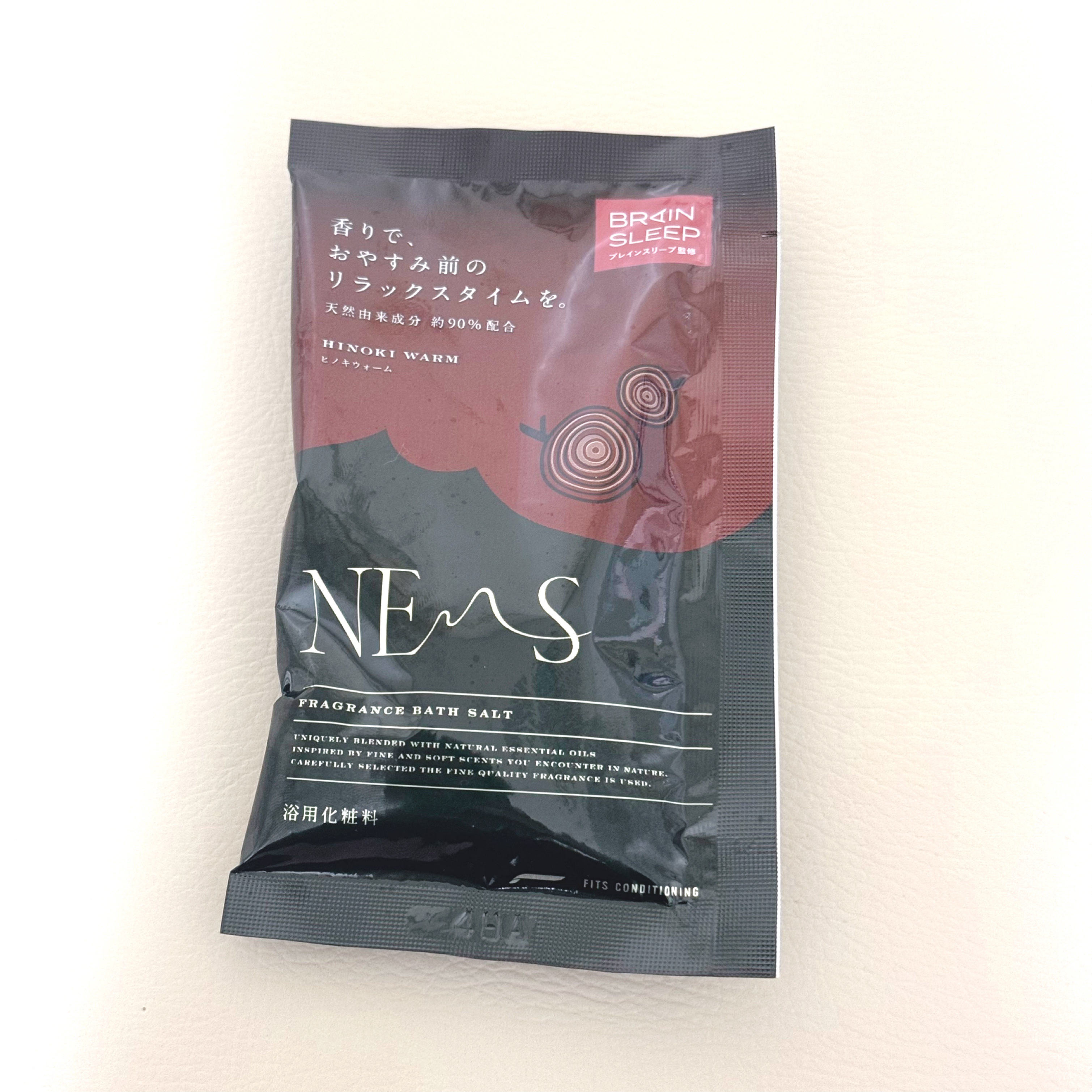 ネムス バスソルト ヒノキウォーム 60g/フィッツコンディショニング/無機塩系入浴剤を使ったクチコミ（1枚目）