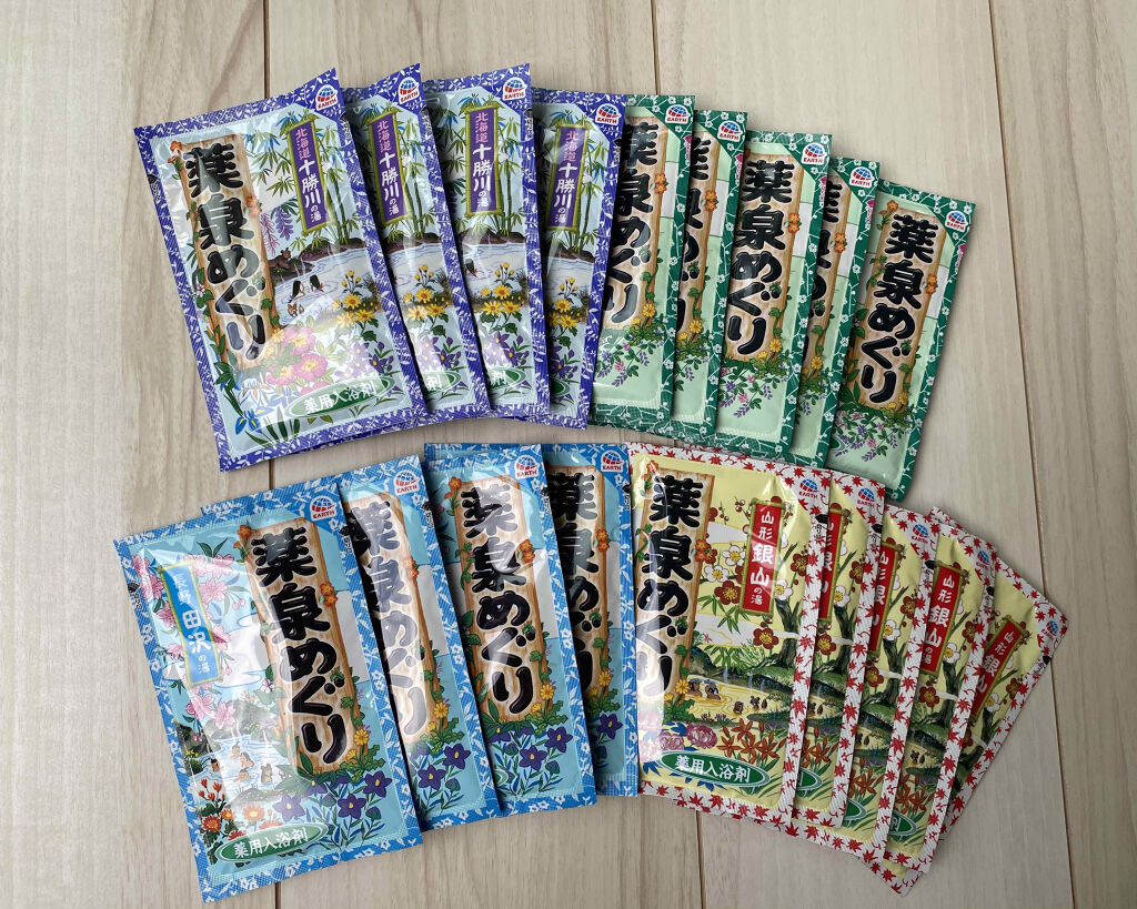 薬泉めぐり/アース製薬/入浴剤セットを使ったクチコミ（3枚目）