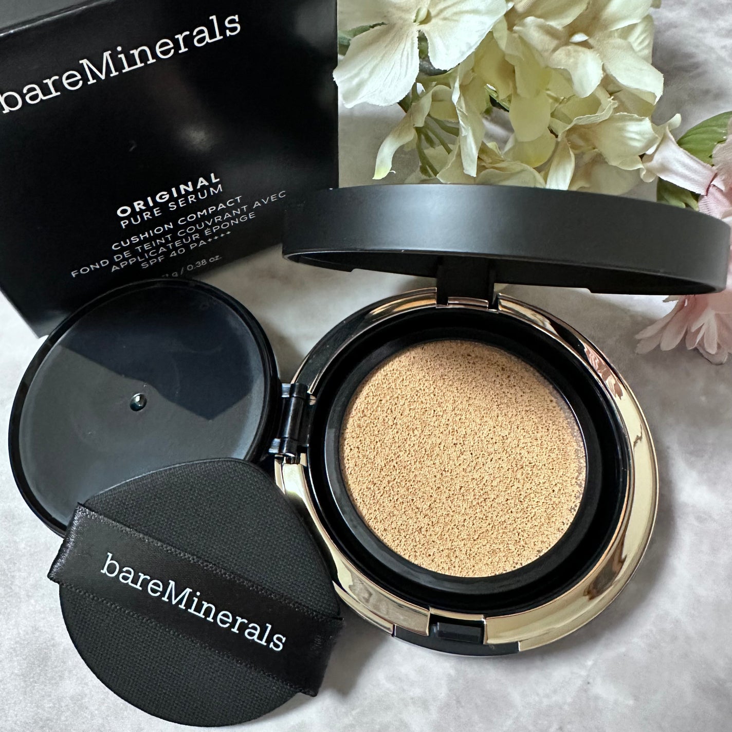 オリジナル ピュア セラム カバーアップ クッション/bareMinerals/クッションファンデーションを使ったクチコミ(2枚目)