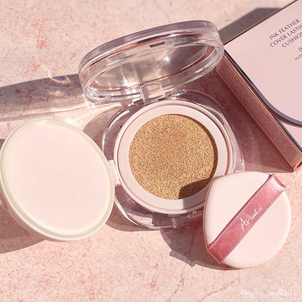 アリウル インクフェザーカバーラスティングクッション/Ariul/クッションファンデーションを使ったクチコミ(4枚目)