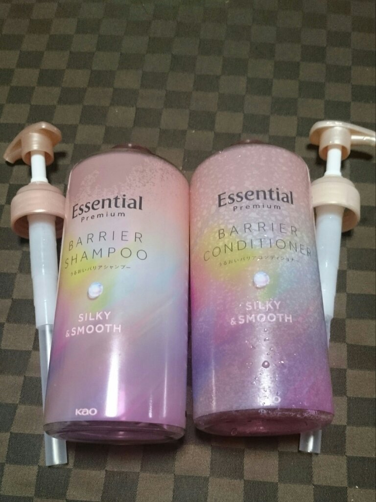 エッセンシャルプレミアム バリアシャンプー・コンディショナー シルキー＆スムース/エッセンシャル/市販シャンプーを使ったクチコミ（1枚目）