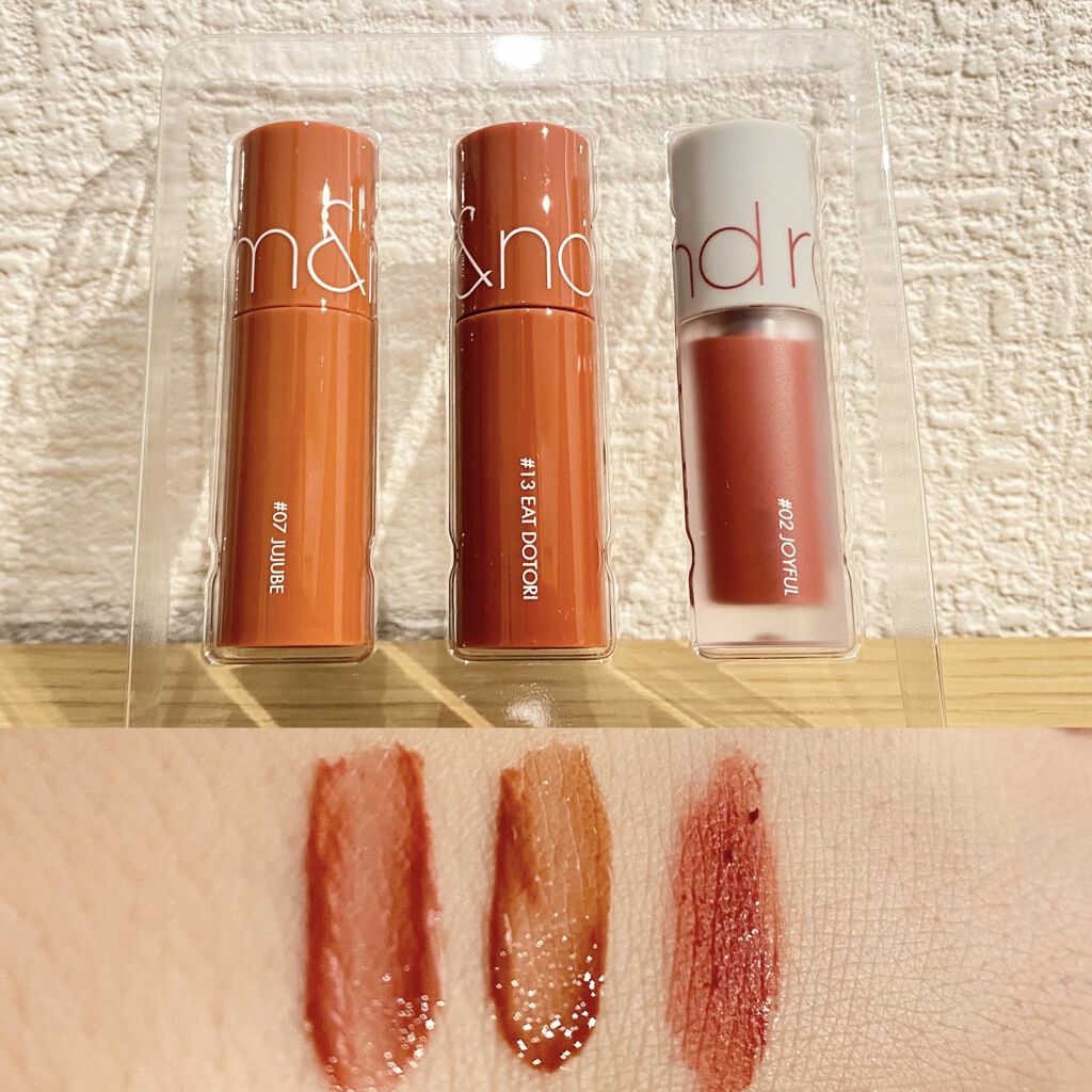 ベストティントエディション ミニリップキット/rom&nd/リップティントを使ったクチコミ（3枚目）