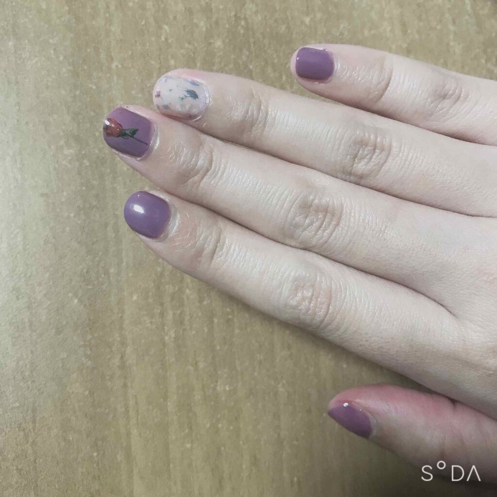 ピールオフマニキュア/DAISO/マニキュアを使ったクチコミ（1枚目）