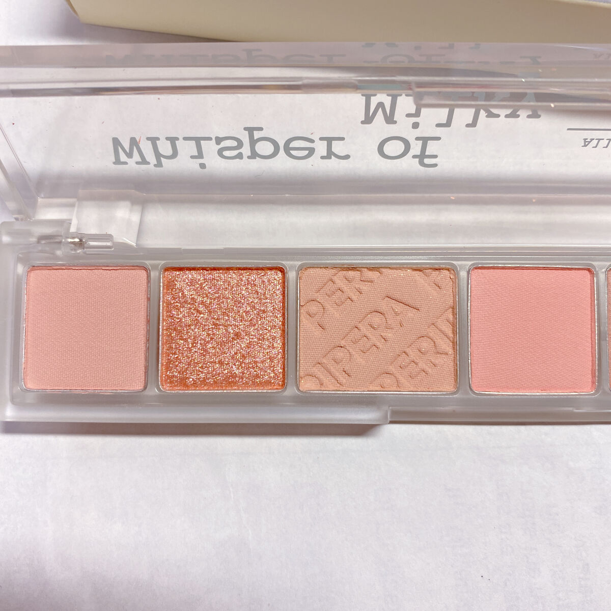 オール テイク ムード パレット(24AD) 【旧】05 WHISPER OF MILKY SPRING/PERIPERA/アイシャドウパレットを使ったクチコミ（3枚目）