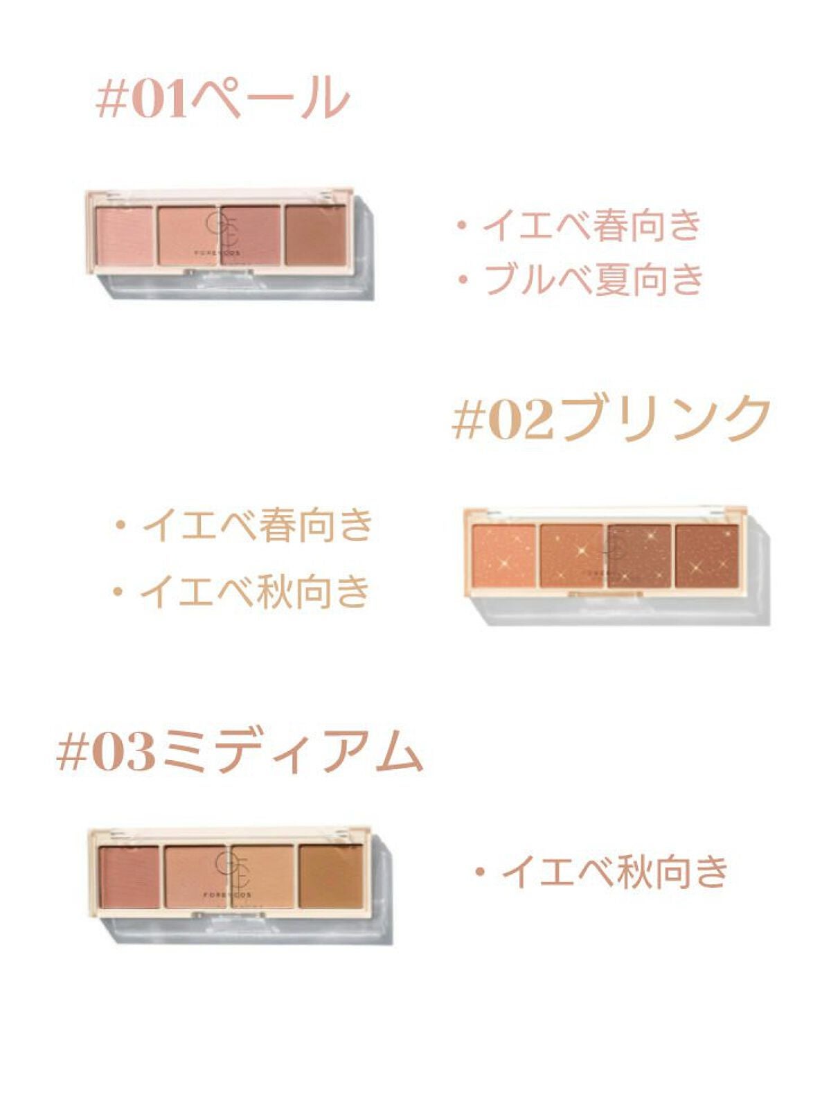 ベアシャドウパレット/フォレンコス/アイシャドウパレットを使ったクチコミ(2枚目)