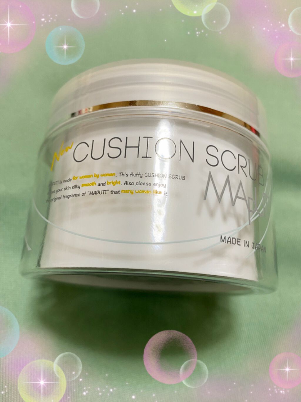 オーガニックフレグランスクッションスクラブ/MAPUTI/スクラブ・ゴマージュを使ったクチコミ（2枚目）