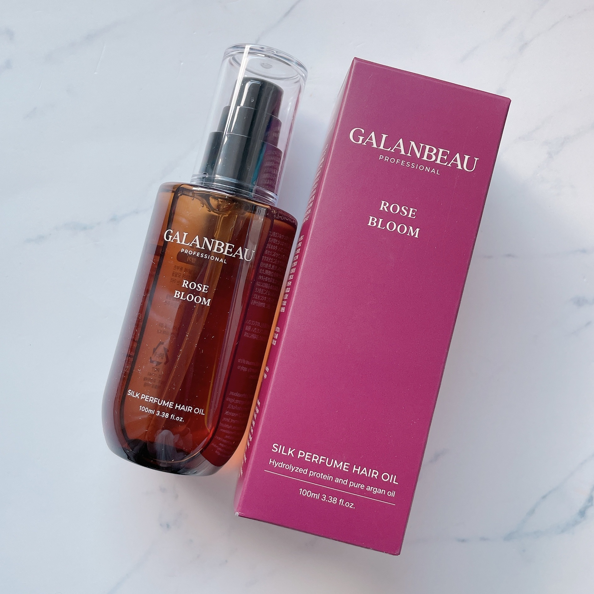 シルクパフュームヘアオイル（ローズブルーム）/ガランビュー/ヘアオイルを使ったクチコミ（1枚目）