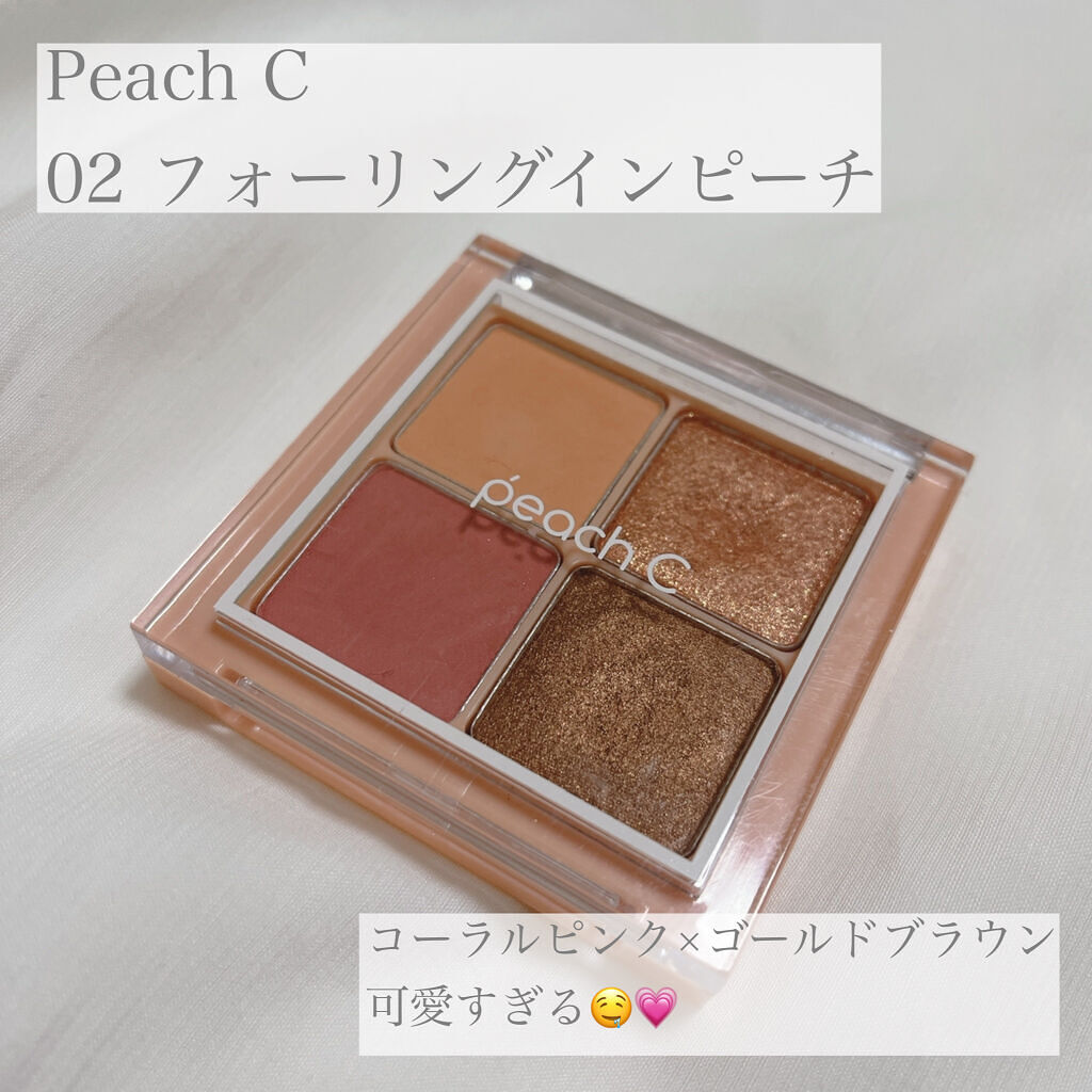 フォーリング イン アイシャドウ パレット  02 フォーリングインピーチ/Peach C/アイシャドウパレットを使ったクチコミ（1枚目）