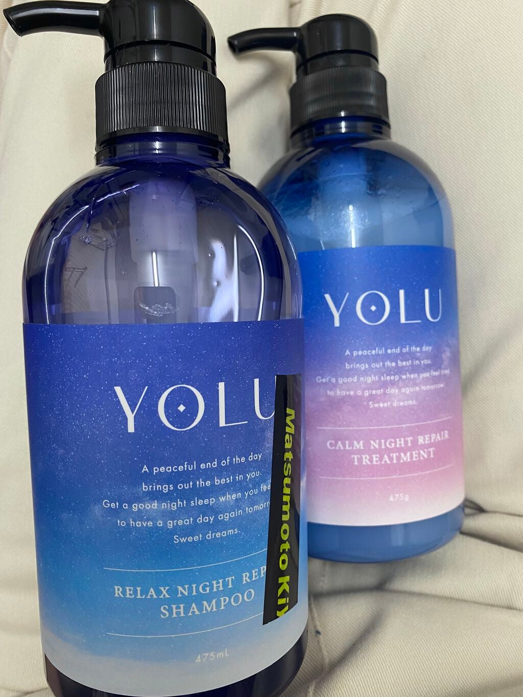 カームナイトリペアシャンプー/トリートメント/YOLU/市販シャンプーを使ったクチコミ(1枚目)