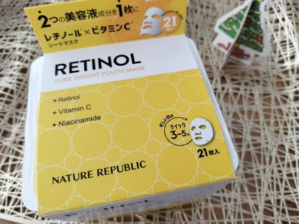 キューブマスク レチノール/ネイチャーリパブリック/シートマスク・パックを使ったクチコミ(1枚目)