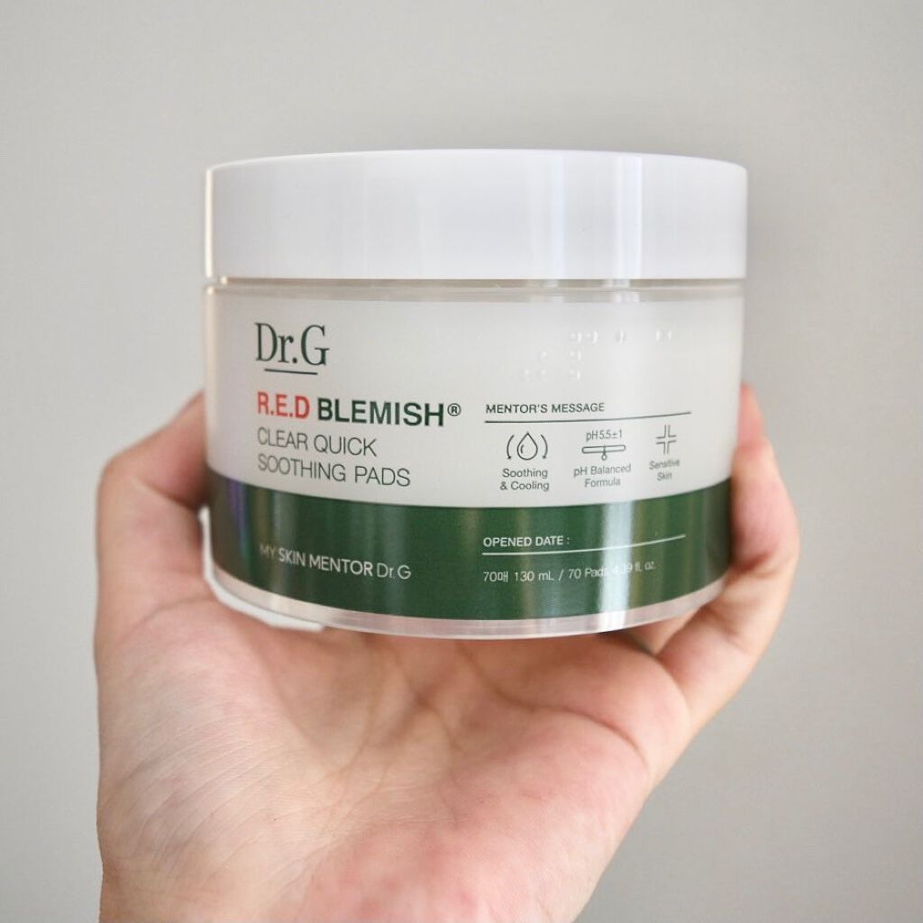 レッドブレミッシュクリアクイックスージングパック/Dr.G/拭き取り化粧水を使ったクチコミ(9枚目)