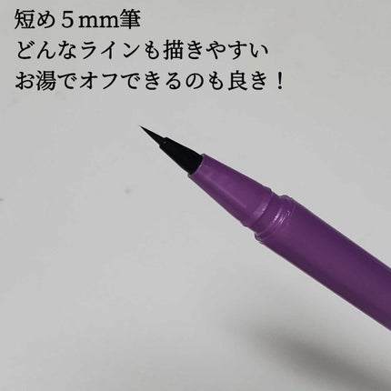 「密着アイライナー」ショート筆リキッド/デジャヴュ/リキッドアイライナーを使ったクチコミ(3枚目)