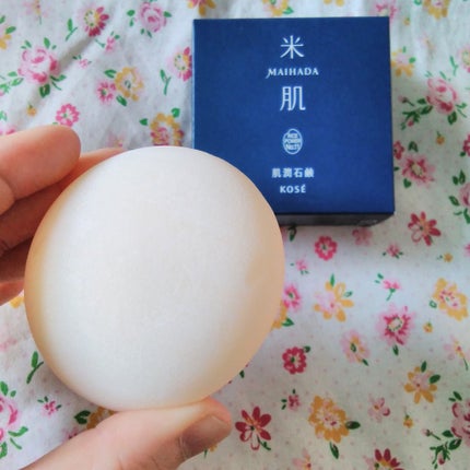 肌潤石鹸/米肌/洗顔石鹸を使ったクチコミ(1枚目)