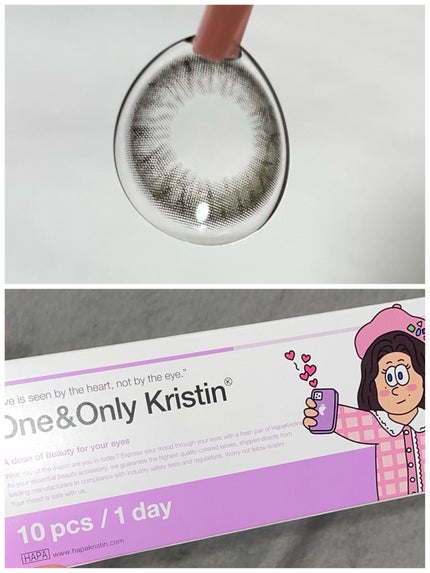 One & Only Kristin/Hapa kristin/カラーコンタクトレンズを使ったクチコミ(3枚目)