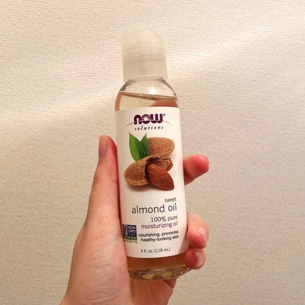 Sweet Almond Oil/Now Foods/フェイスオイルを使ったクチコミ(2枚目)