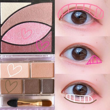 UR GLAM　VELVET EYE COLOR PALETTE/U R GLAM/アイシャドウパレットを使ったクチコミ（2枚目）