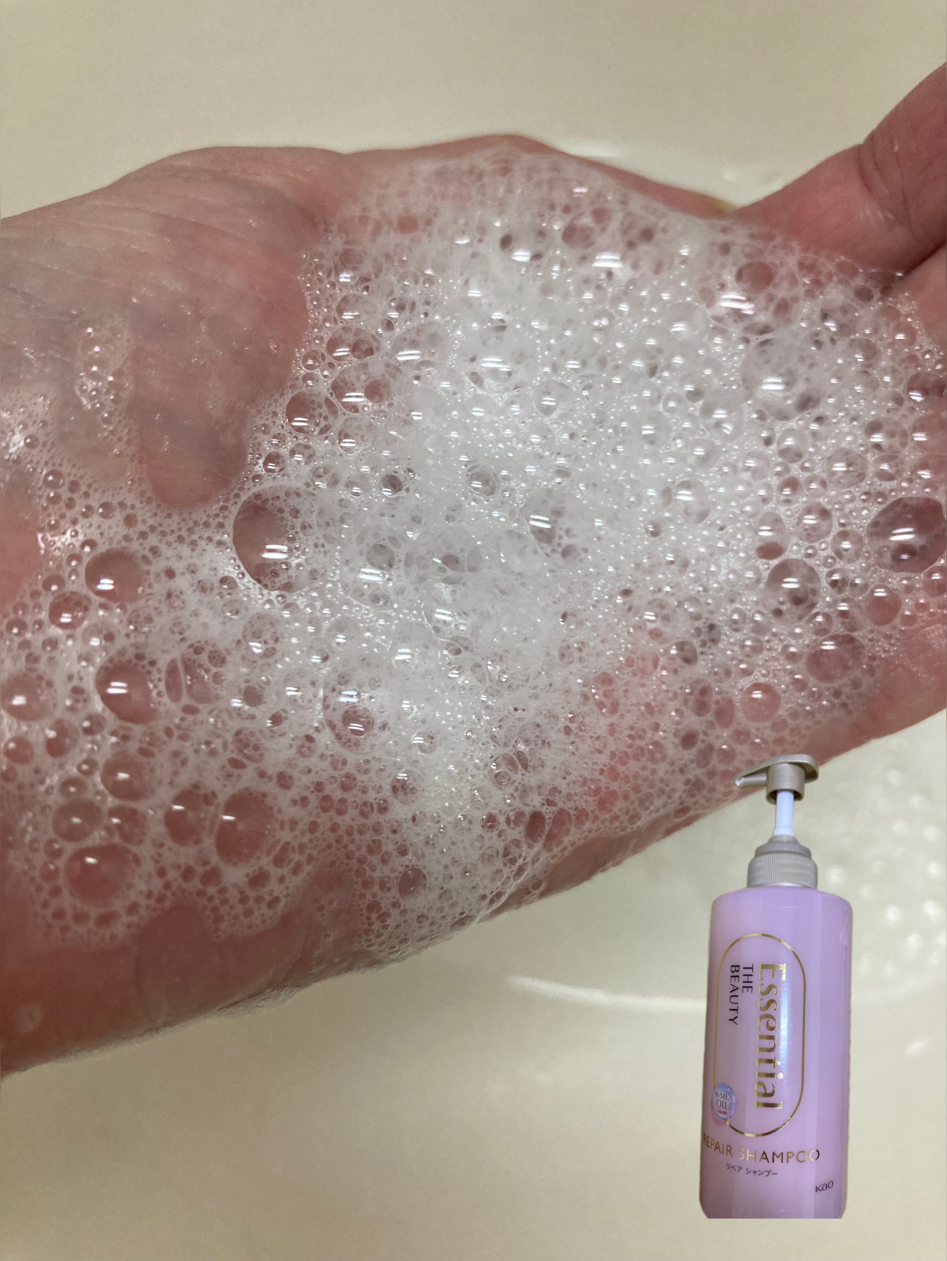 ザビューティ リペアシャンプー・コンディショナー/エッセンシャル/市販シャンプーを使ったクチコミ（3枚目）