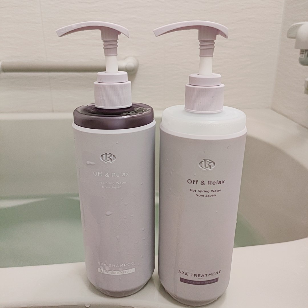 ＯＲ スパ・シャンプー／ヘアトリートメント シルキーナイトリペア/Off&Relax/市販シャンプーを使ったクチコミ（1枚目）