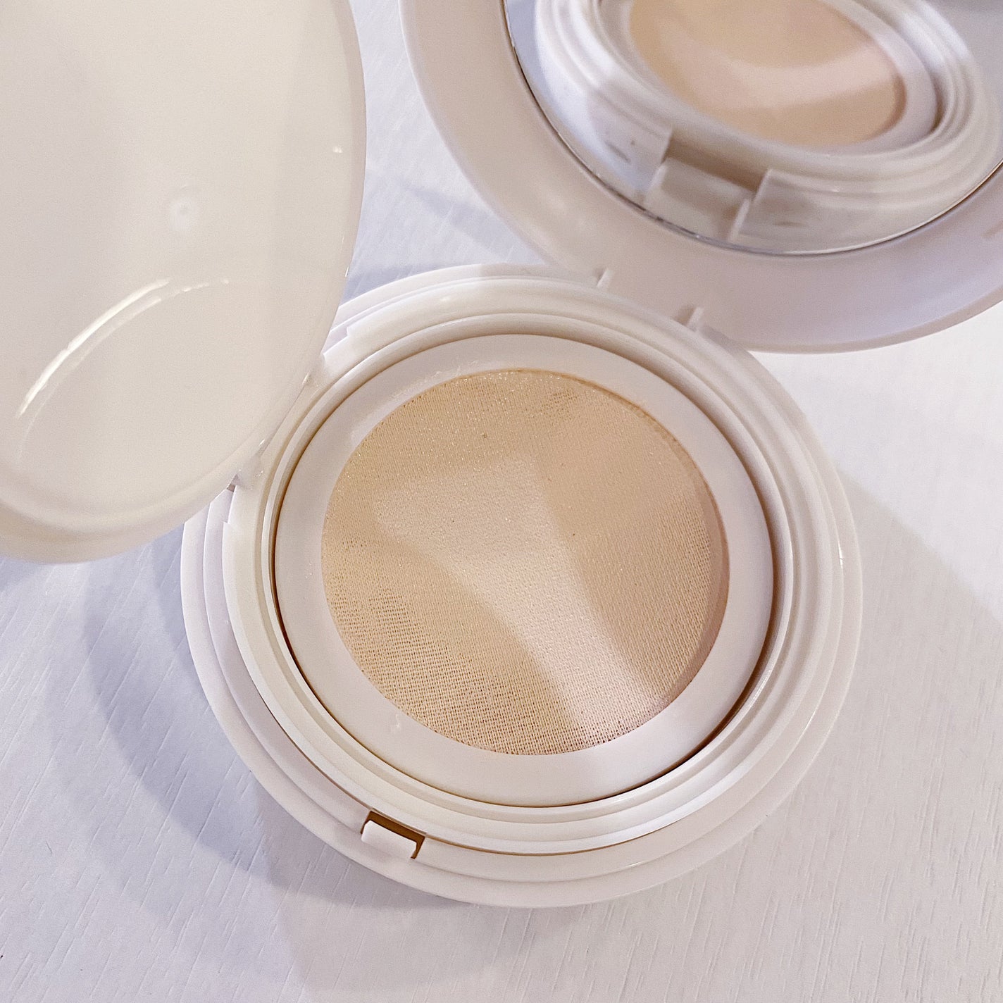 3番 ノーファンデ陶器肌トーンアップクッション/numbuzin/クッションファンデーションを使ったクチコミ(2枚目)