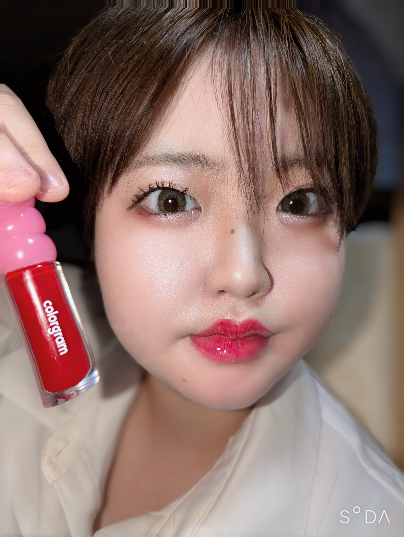 タンフルグラスグロス/Colorgram/リップグロスを使ったクチコミ（3枚目）